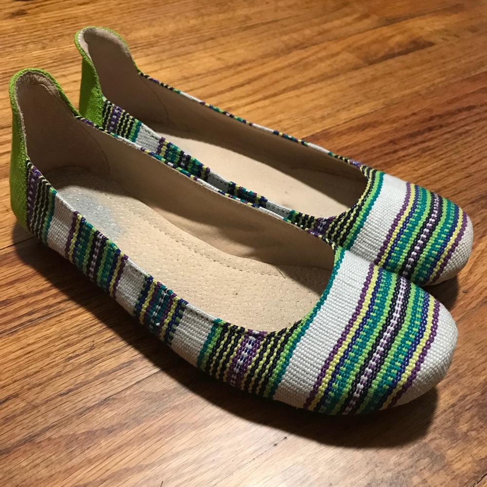 | The Root Collective | Striped Multicolor Flats
